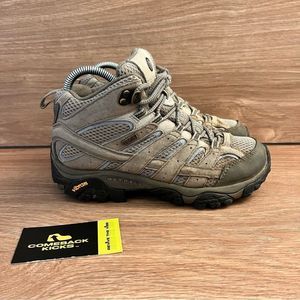 Merrell Falcon J06072 Women's Moab 2 Mid Waterproof Brown Hiking Boots Size 7